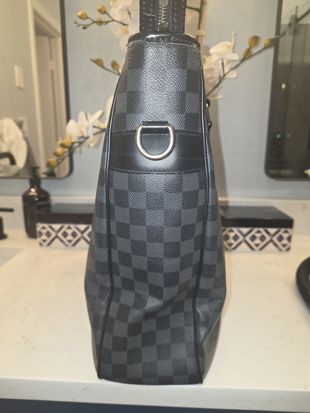 Louis Vuitton Black Damier Graphite Canvas Duffel Bag - Picture 3 of 15